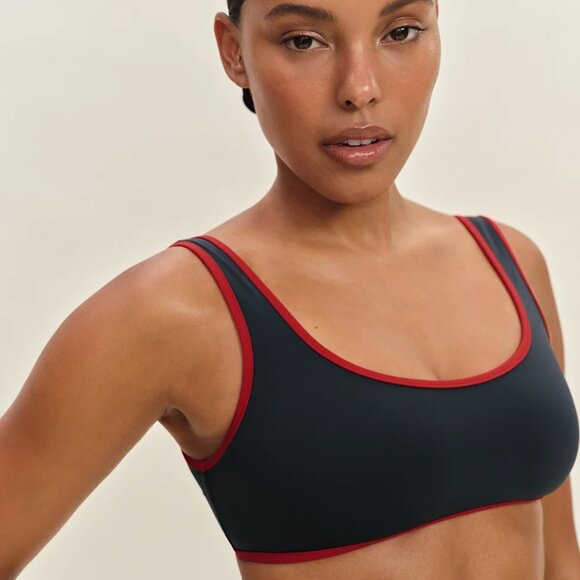 Reformation Vicky Bikini Top Blue - Size S - Picture 2 of 2